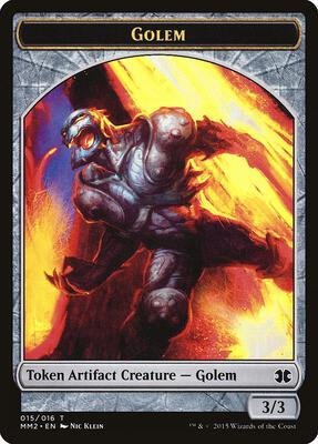 Golem Token card from Modern Masters 2015