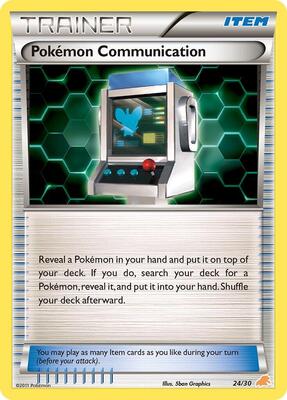 Pokemon Communication (Excadrill) card from BW Trainer Kit: Excadrill & Zoroark