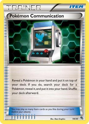 Pokemon Communication (Zoroark) card from BW Trainer Kit: Excadrill & Zoroark