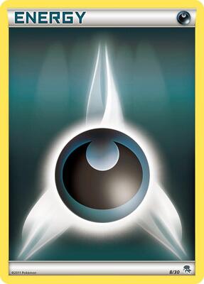 Darkness Energy (#8) card from BW Trainer Kit: Excadrill & Zoroark