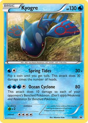Kyogre - XY51 card from XY Promos