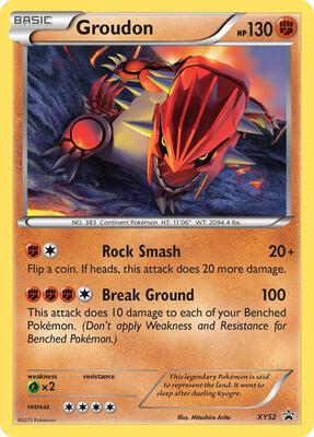 Groudon - XY52 card from XY Promos