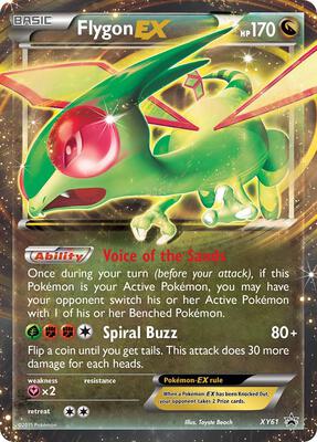 Flygon EX card from XY Promos