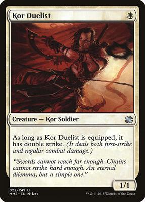 Kor Duelist card from Modern Masters 2015