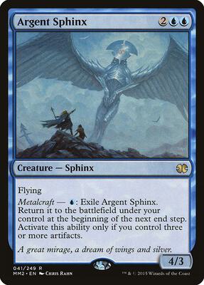 Argent Sphinx card from Modern Masters 2015