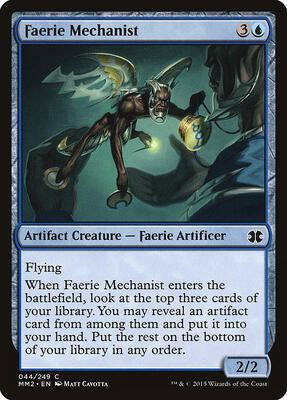 Faerie Mechanist card from Modern Masters 2015
