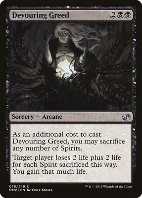 Devouring Greed card from Modern Masters 2015