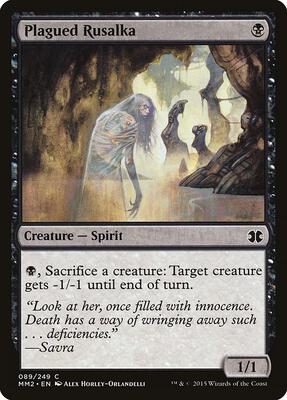 Plagued Rusalka card from Modern Masters 2015