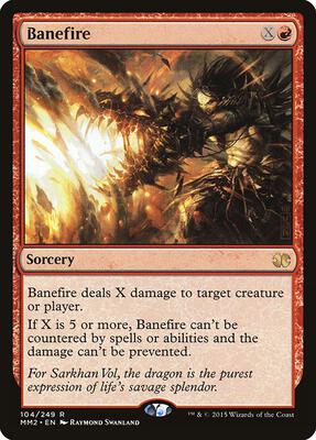 Banefire card from Modern Masters 2015