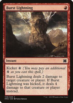 Burst Lightning card from Modern Masters 2015