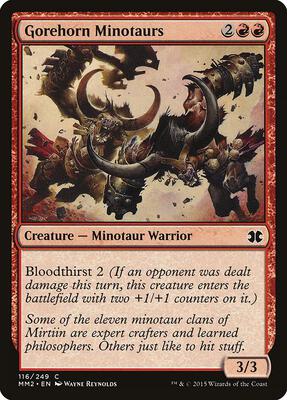 Gorehorn Minotaurs card from Modern Masters 2015