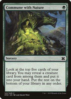 Commune with Nature card from Modern Masters 2015