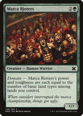 Matca Rioters card from Modern Masters 2015