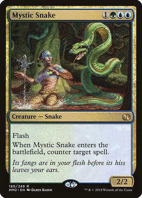 Mystic Snake card from Modern Masters 2015
