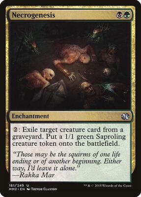 Necrogenesis card from Modern Masters 2015