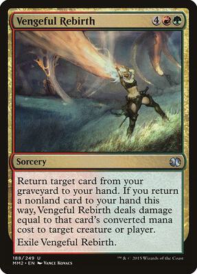 Vengeful Rebirth card from Modern Masters 2015