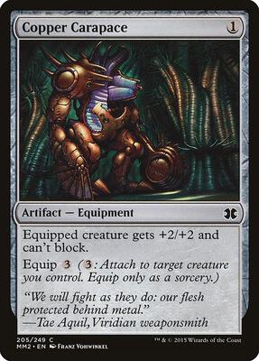 Copper Carapace card from Modern Masters 2015
