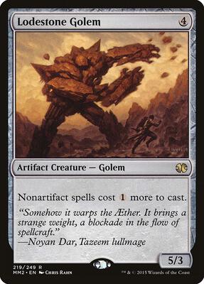 Lodestone Golem card from Modern Masters 2015