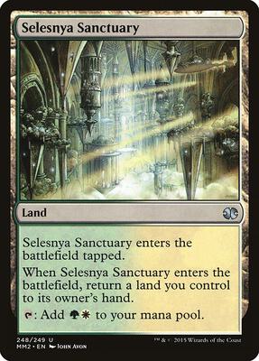 Selesnya Sanctuary card from Modern Masters 2015