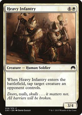 Heavy Infantry card from Magic Origins