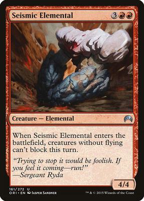 Seismic Elemental card from Magic Origins