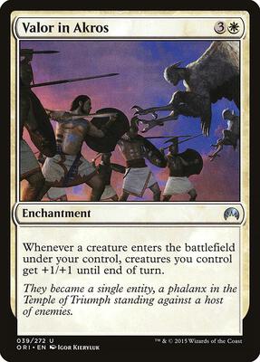 Valor in Akros card from Magic Origins