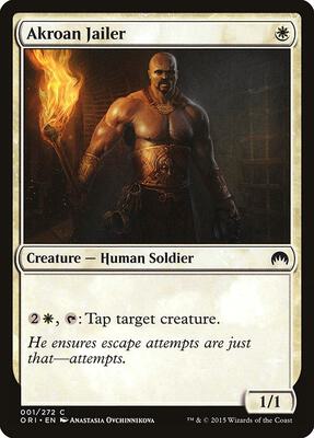 Akroan Jailer card from Magic Origins