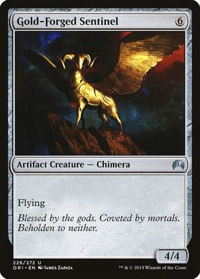 Gold-Forged Sentinel card from Magic Origins
