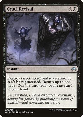 Cruel Revival card from Magic Origins