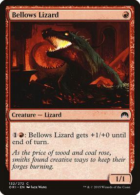 Bellows Lizard card from Magic Origins