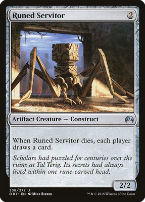 Runed Servitor card from Magic Origins