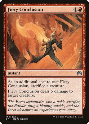 Fiery Conclusion card from Magic Origins