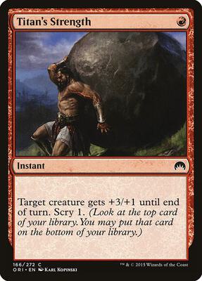 Titan's Strength card from Magic Origins