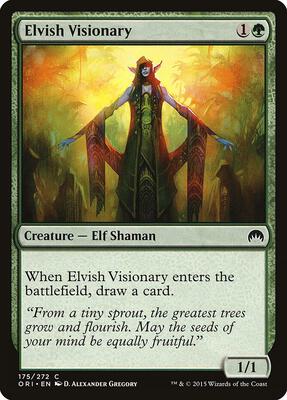 Elvish Visionary card from Magic Origins